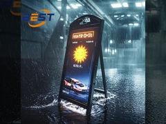 Affichage LED extérieur portable avec batterie de 10H, écran IP65 étanche à l'eau P2.5 pour un