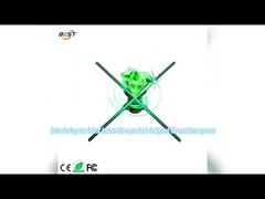 Écran holographique interactif à LED 3D pour ventilateur, lame de couverture holographique, diverses tailles et solutions