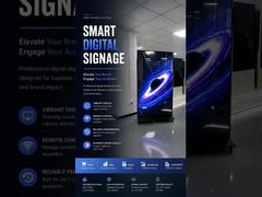 Luminosité ultra mince d'affichage numérique double face 4K