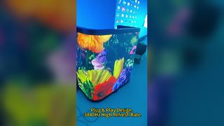 Bureau de réception LED personnalisé réglable en hauteur