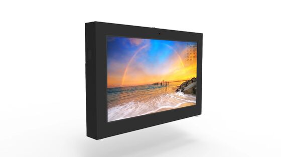 Affichage LCD extérieur résistant à l'eau 55/65 pouces IP65 Signage numérique LCD extérieur avec 2500 Cd/m2 Lumière Affichage LCD tactile