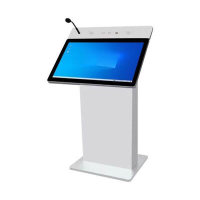 Podium numérique de conception moderne portable intelligent avec Intel i5 6e génération et 350 Cd/m2 de luminosité
