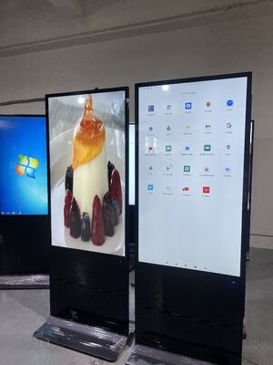Signage numérique LCD Android OS 55 pouces avec luminosité de 350 Cd/m² pour écran d'affichage publicitaire intérieur/extérieur