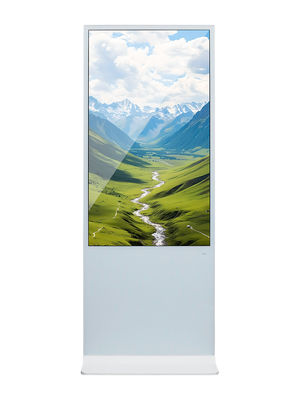 Écran LCD publicitaire de 49 pouces, kiosque totem, affichage numérique intérieur