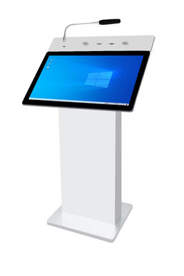 Podium de pupitre électronique de 23,6 pouces avec processeur Intel i5 6ème et luminosité de 350 Cd/m² pour un enseignement interactif