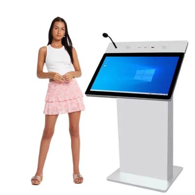 350nits Podium numérique interactif équipement éducatif intelligent Certification FCC RoHs