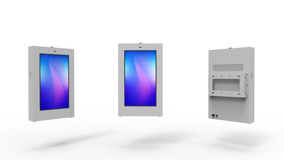 Affichage d'affichage LCD totem numérique en extérieur avec une luminosité de 2500 nits, un angle de vision de 178°/178° et un processeur quad-core Cortex-A17