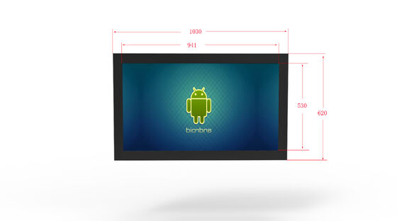 Affichage d'affichage numérique intelligent monté sur le mur avec luminosité 2500Cd/m2, angle de vision 178°/178° et processeur quad-core Cortex-A17