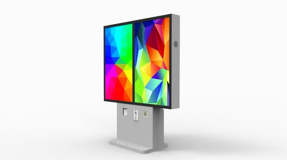 Kiosque de signalisation numérique interactif de 55 pouces avec 2500Cd/m2 de luminosité et processeur quad-core Cortex-A17