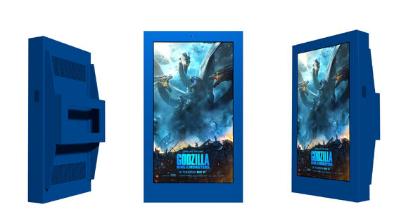Affichage numérique LCD extérieur intelligent avec résolution 4K 2500nits Lumière et angle de vision de 178° Affichage commercial Kiosque d'écran tactile