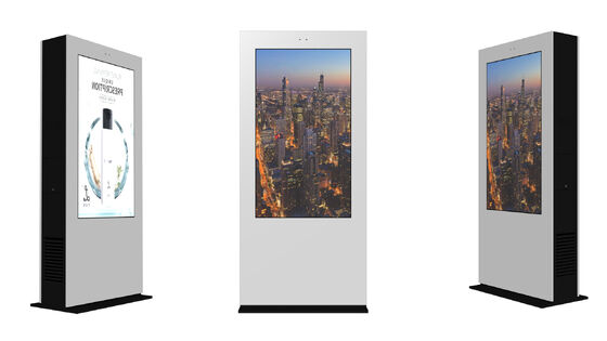 Affichage numérique LCD extérieur intelligent avec résolution 4K 2500nits Lumière et angle de vision de 178° Affichage commercial Kiosque d'écran tactile