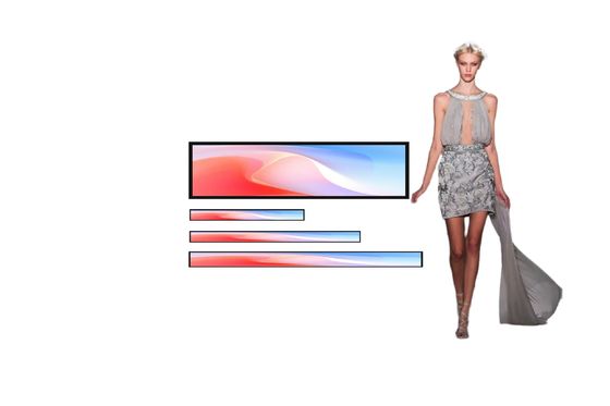 Écran LCD à barre étirée à étagère intelligente