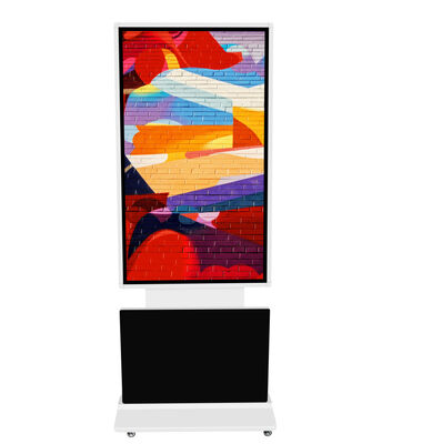 Affichage d'affichage numérique de 49 pouces FHD avec système d'exploitation Android et luminosité de 350 nits pour la publicité intérieure
