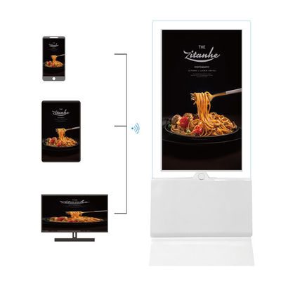 Entreprise Affichage numérique LCD intérieur 55 pouces Kiosque publicitaire debout