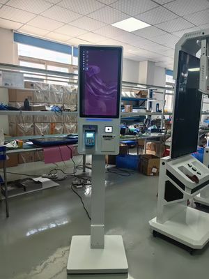 Kiosque tactile Android Windows 15.6 21.5 32 pouces Kiosque de paiement en libre-service avec imprimante thermique Scanneur de code QR