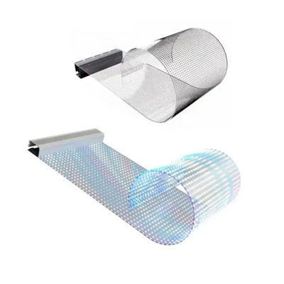 Écran de film LED flexible, affichage transparent pliable et imperméable à l'eau IP65 pour une solution visuelle d'exposition/affichage/vente au détail
