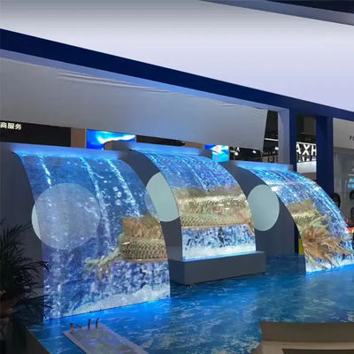 Écran de film LED flexible imperméable à l'eau IP45 Taille personnalisée 85% Haute transparence pour la publicité intérieure / extérieure