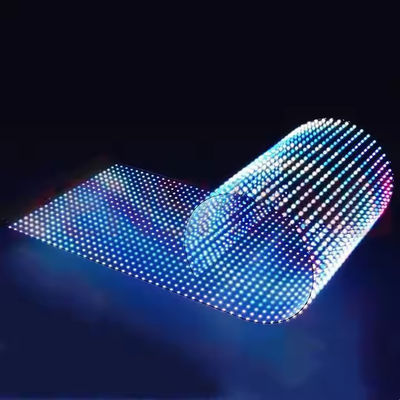 16 9 Proportion d'aspect Ultra-mince 3,9 mm Écran de film LED transparent pour l'installation de murs de rideaux en verre