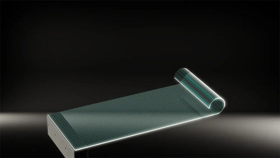 Écran à film LED ultra-mince de 3,9 mm de conception à haute transparence 85% Transmission lumineuse 5000 nits Lumière