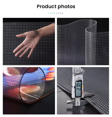 Écran à film LED ultra-mince de 3,9 mm de conception à haute transparence 85% Transmission lumineuse 5000 nits Lumière