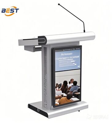 Smart Podium avec Multi Points Foil Touch 350 Cd/m2 Lumière et 8 Go de RAM pour des présentations améliorées
