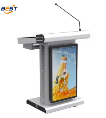 Android/Windows 7/8/10 Mobile Smart Digital Podium Gestion des câbles cachés 720 kg/m3 Densité du revêtement phosphaté du panneau