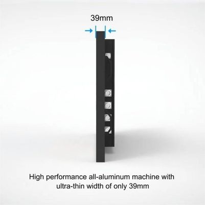 Écran publicitaire résistant aux intempéries ultra-mince à écran LCD numérique extérieur d'épaisseur 30 mm et verre trempé IK10