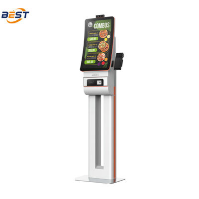 Kiosque de commande en libre-service situé au sol avec 10 points Capacitive Touch et résolution 1920*1080