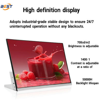 Affichage numérique du tableau de menus pour le restaurant Écran LCD intérieur USB ultra mince Haute luminosité