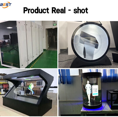 Boîte d'affichage holographique commerciale 11-98 pouces Signalisation publicitaire Contrôle cloud Mur carrelé