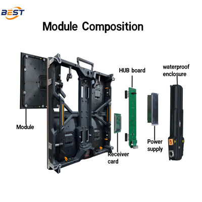 Mur d'affichage vidéo modulaire à contrôle cloud pour la location d'écrans LED interactifs mobiles