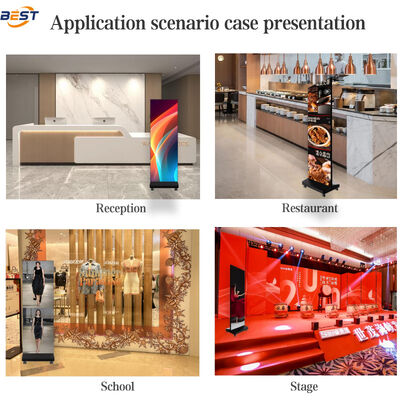 Écran d'affichage LED intérieur pliable P2.5 3840x2160 1300cd/m2