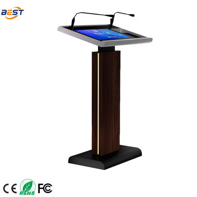 Podium numérique avec multi-points en feuille tactile 560 * 1920 Résolution et 256GB Solid-state Drive Smart Lectern