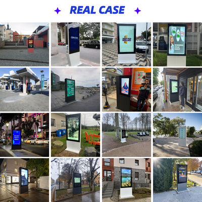 Affichage LCD extérieur avec 2500 nits de haute luminosité IP65 imperméable à l'eau et 10 points de contact capacitif pour l'affichage numérique