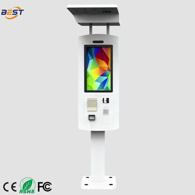 Kiosque d'écran tactile extérieur imperméable à l'eau IP65 avec écran HD de 21,5 pouces et toucher capacitif à 10 points pour les restaurants de restauration rapide