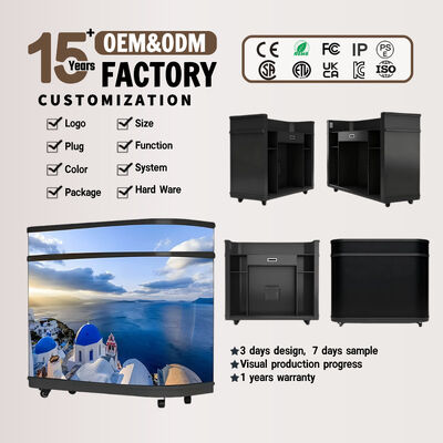 Bar DJ Bureau LED Affichage Centre commercial Scène Exposition Bureau Caissier Club de détail de luxe