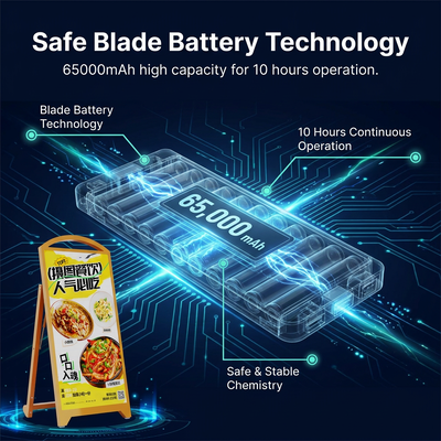 Écran mobile LED extérieur P2.5 | Enseigne alimentée par batterie haute luminosité 4 500 nits