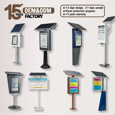 Écran solaire E-Paper de 31,2 pouces | Affichage numérique extérieur hors réseau