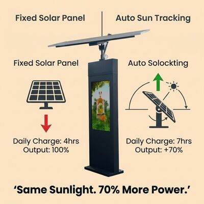 Affichage numérique de suivi solaire | Suivi automatique du soleil | IP65 | Hors réseau
