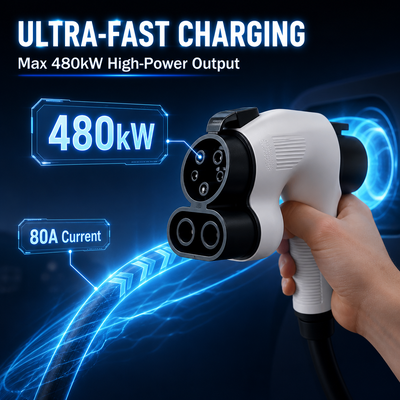 Chargeur de VE AC Niveau 2 19,2 kW SAE J1772 Écran publicitaire LCD extérieur OCPP 1.6J 80A Norme US