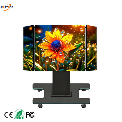 135 pouces COB pliable tout en un affichage LED 180 degrés plié 700 mm Ascenseur P1.56