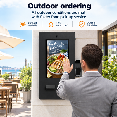 Borne de commande murale Android Windows pour projets de restaurants de gros