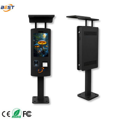 Outdoor Restaurant Self Ordering Kiosk 32 pouces IP65 2500nits plancher debout pour la terrasse à manger
